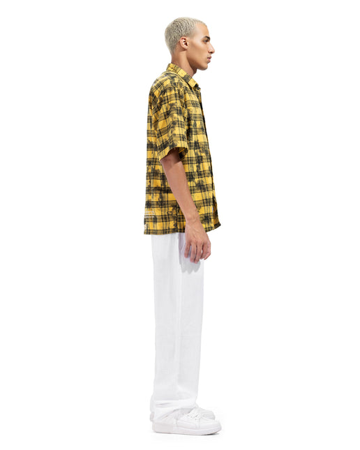 Plaid Graphic Box Fit Shirt