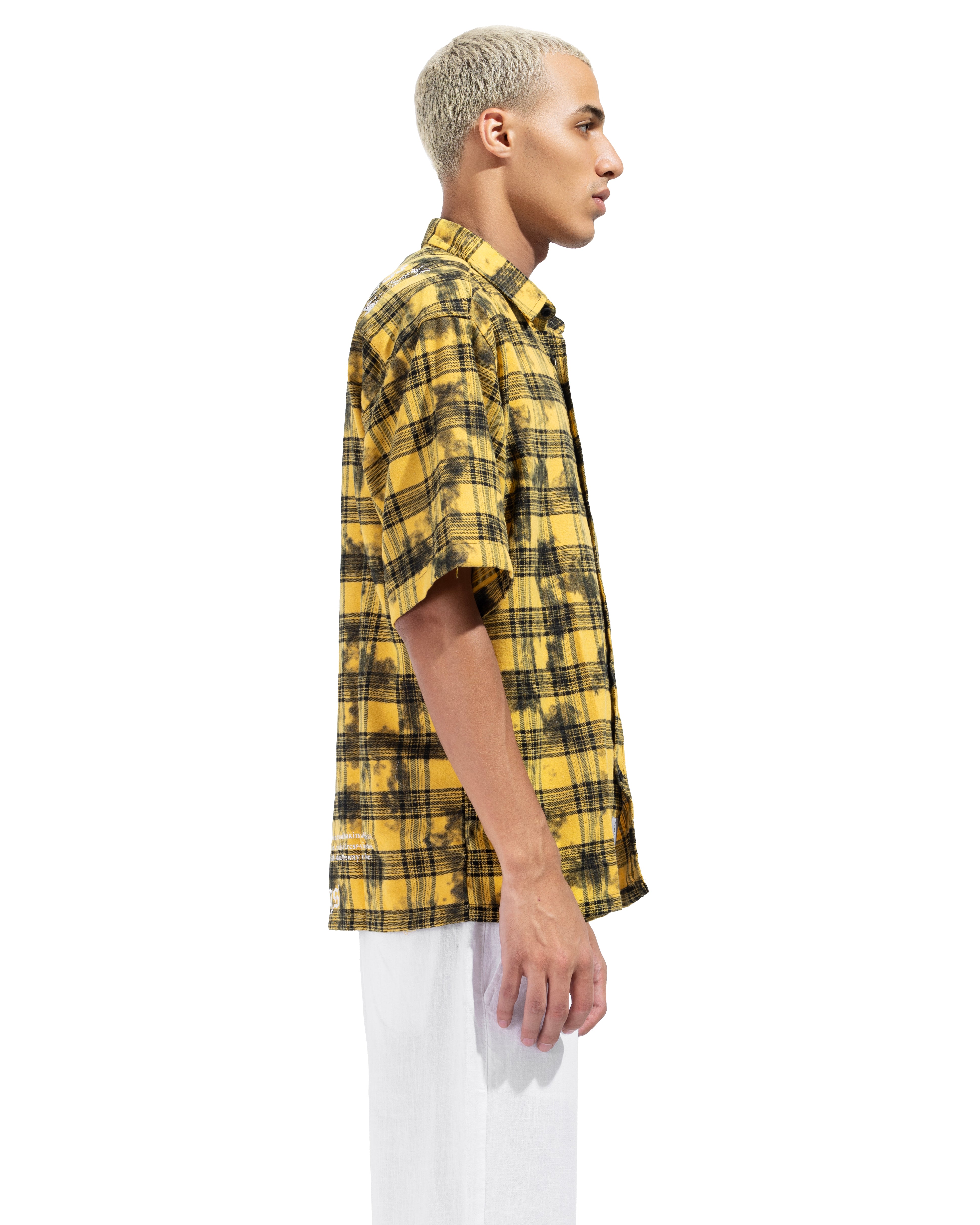 Plaid Graphic Box Fit Shirt