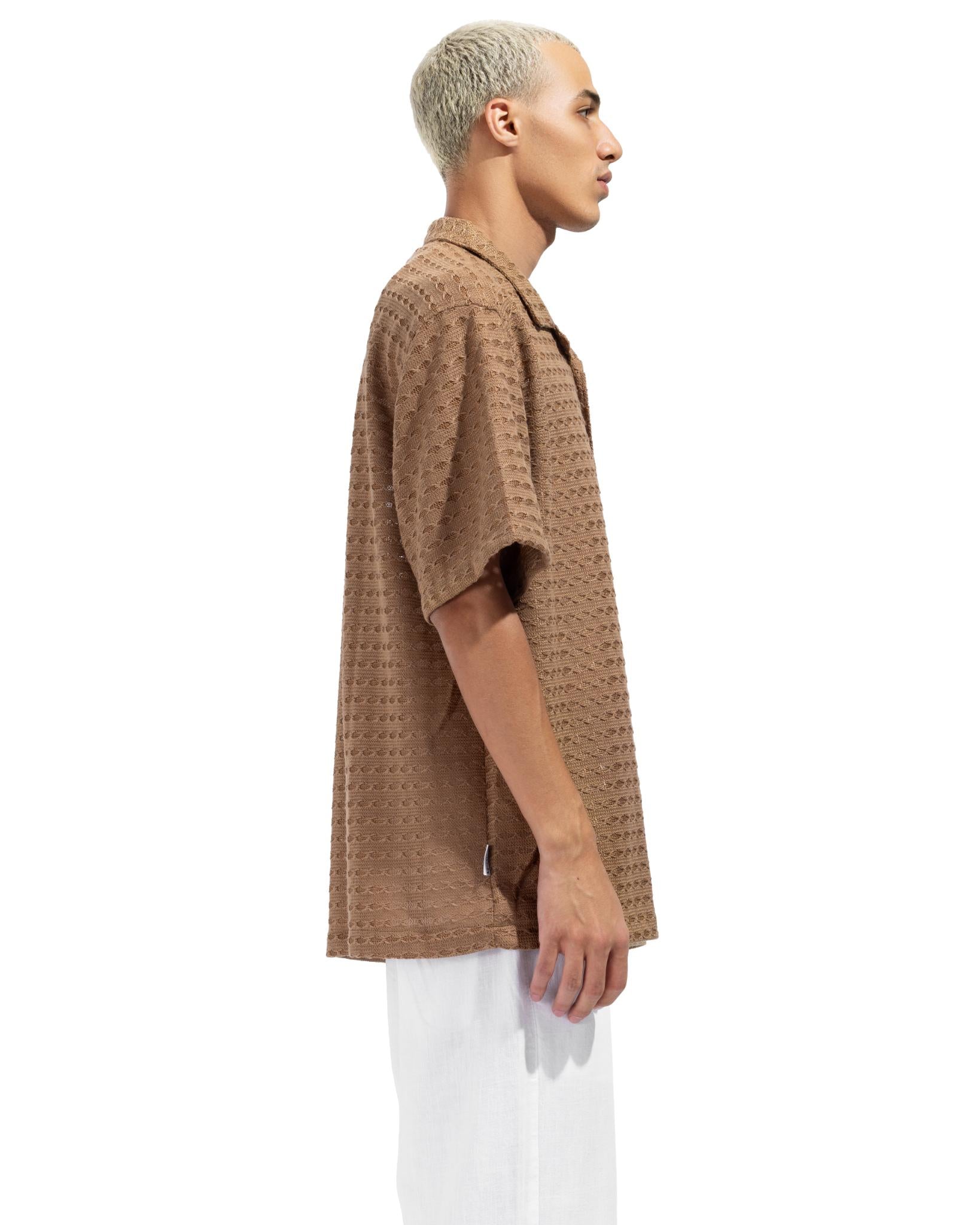Short Sleeve Shirt In Coffee