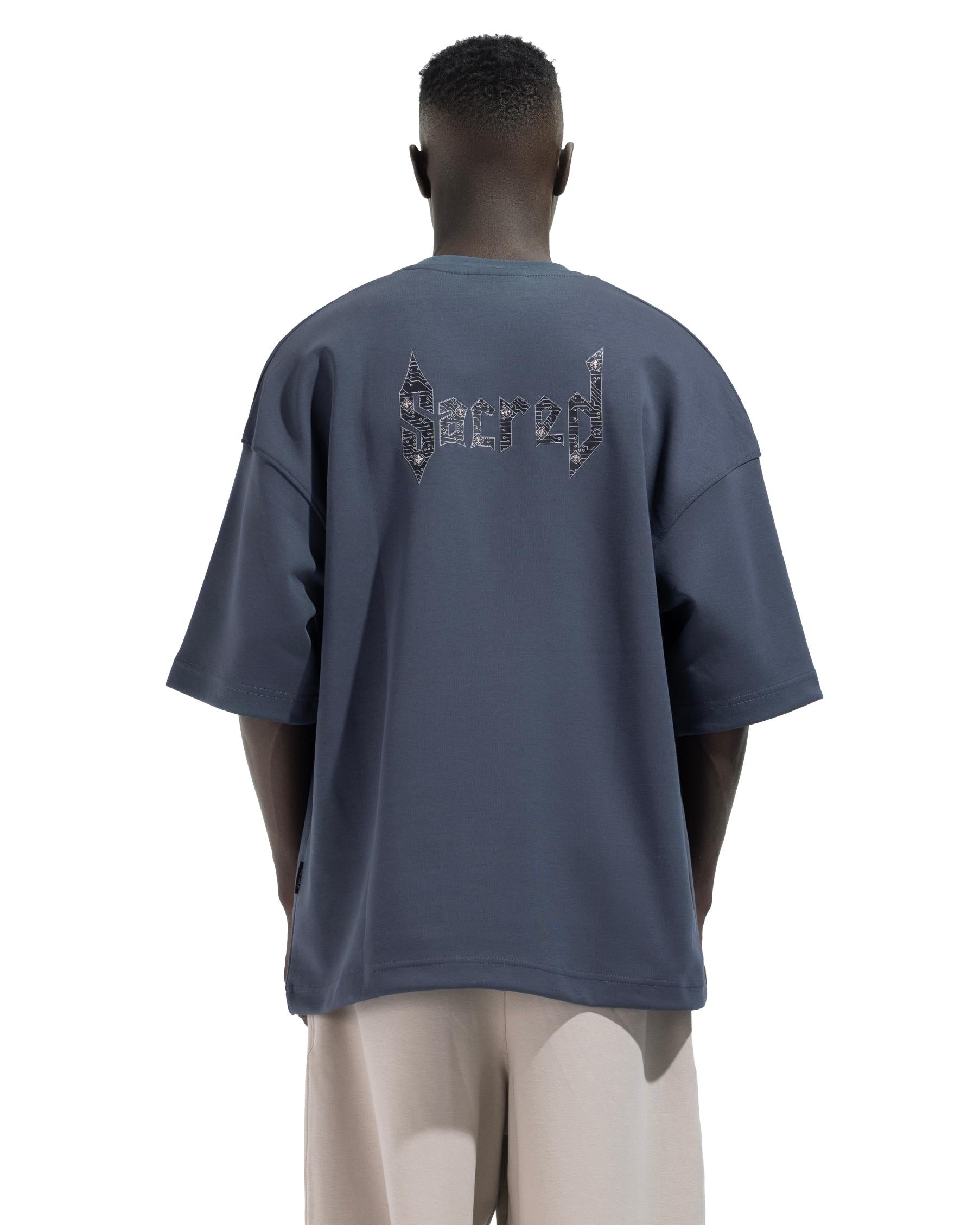 Front And Back Minimal Printed T-Shirt