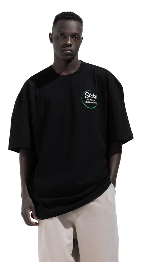 Back printed Box fit T-shirt