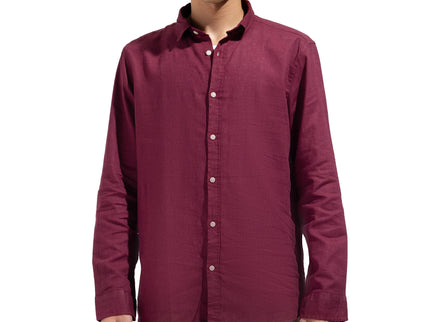 Linen Regular Fit Long Sleeve Shirt - Twbi