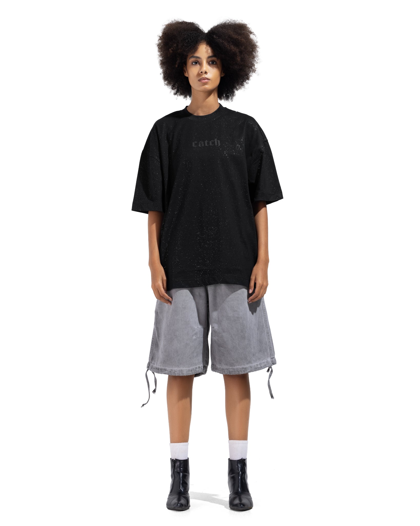 Printed Catch T-Shirt Black