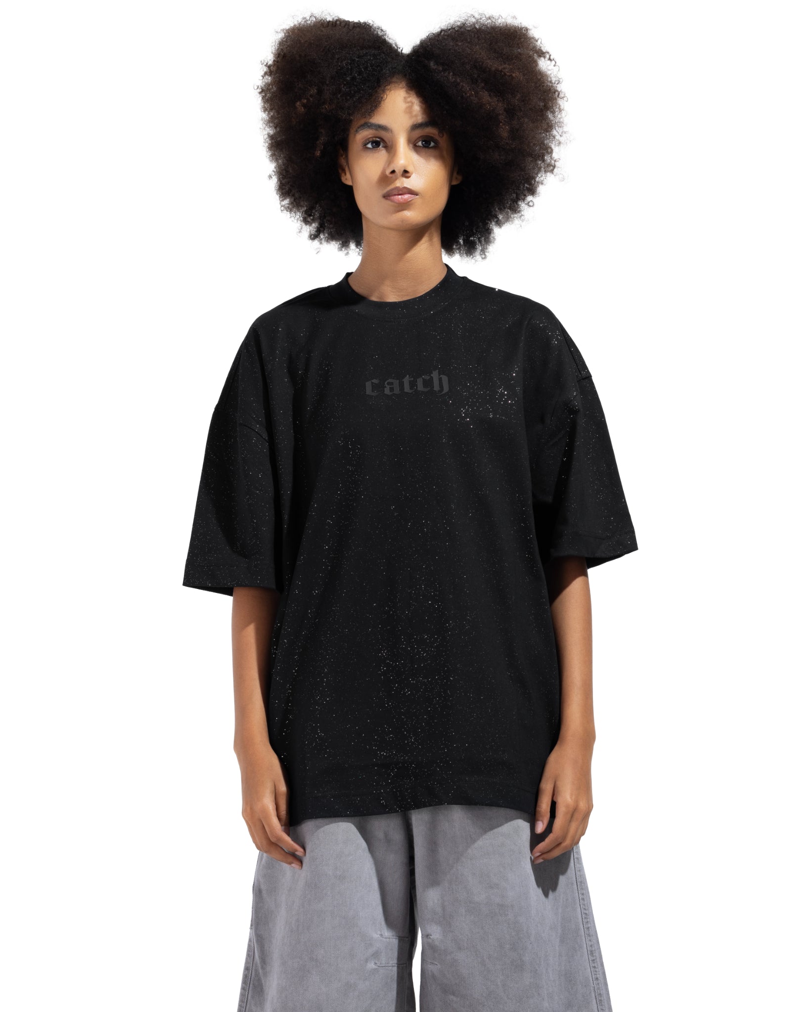 Printed Catch T-Shirt Black