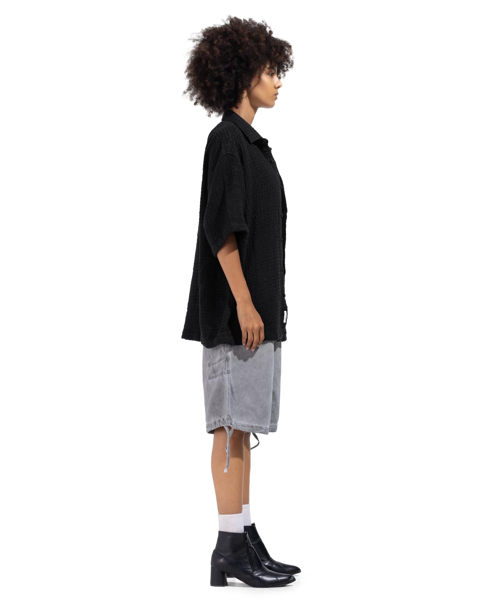 Short Sleeve Shirt In Black