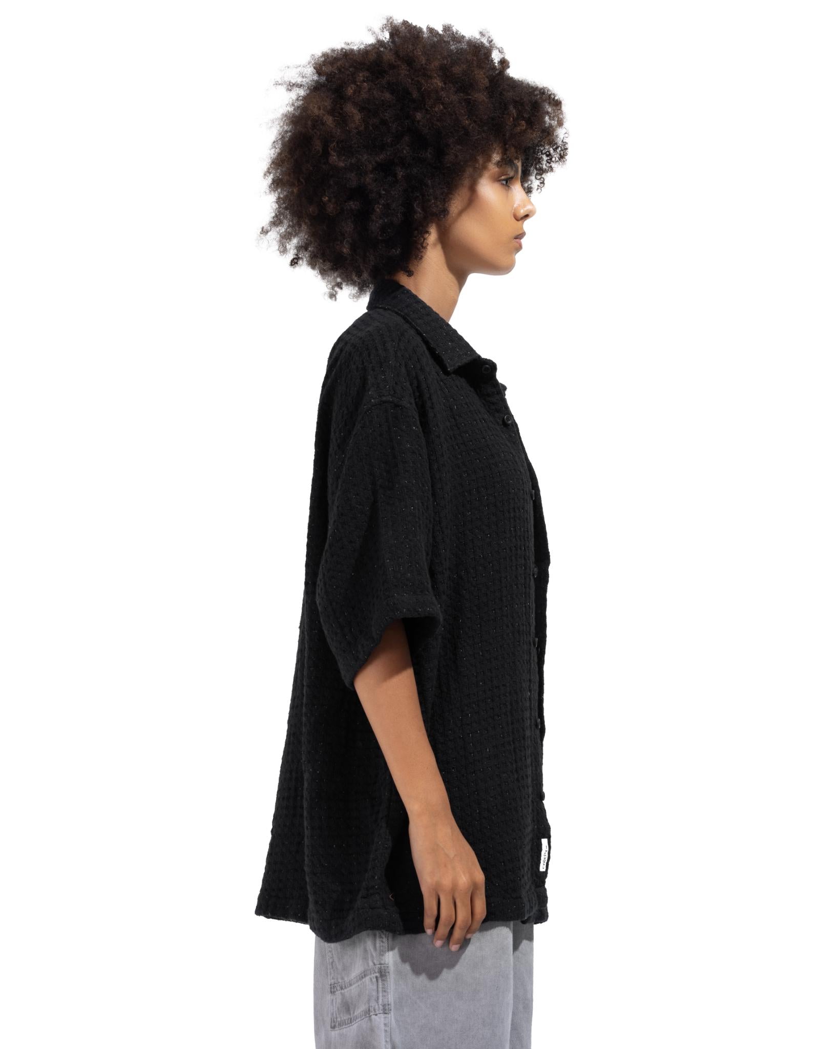 Short Sleeve Shirt In Black