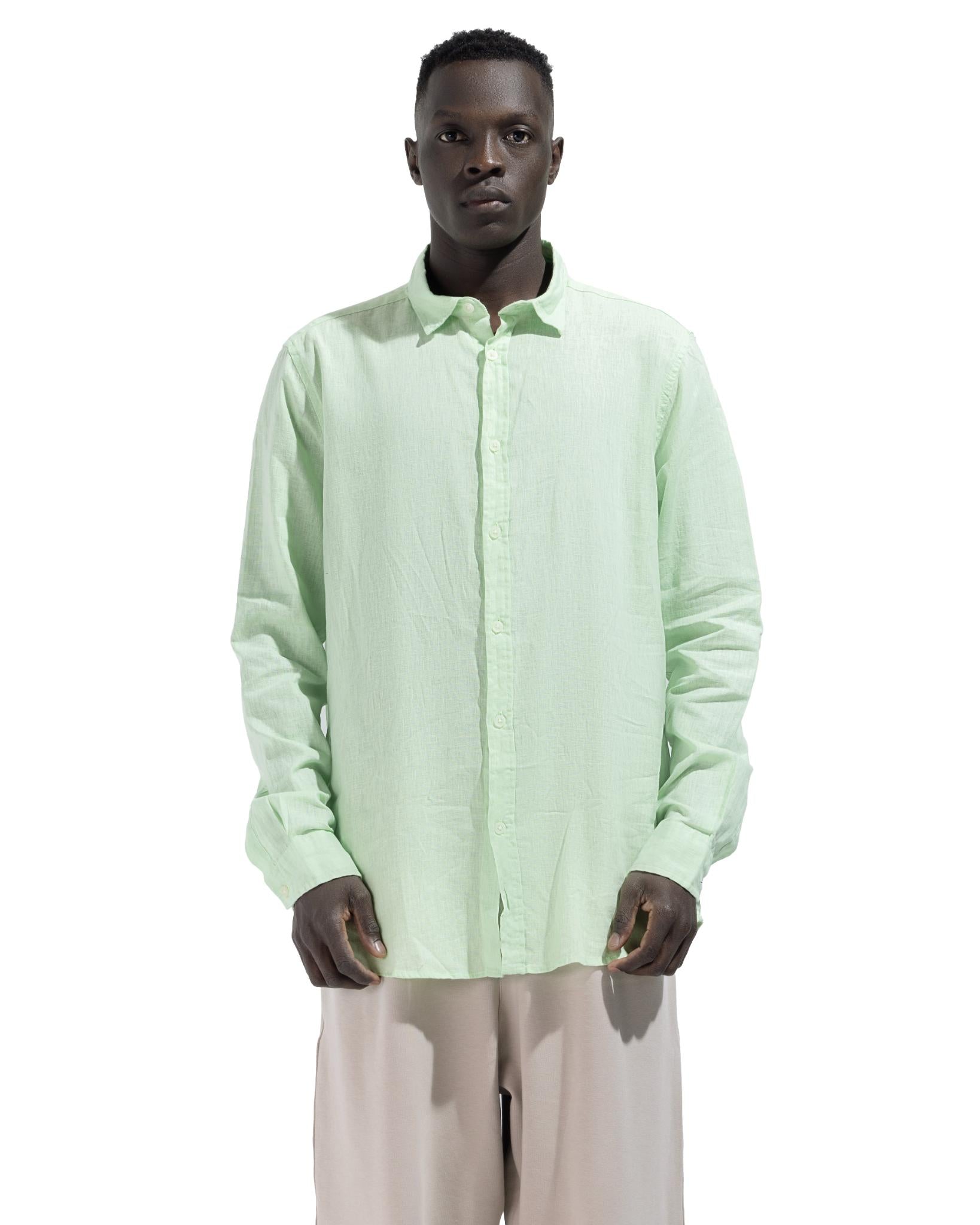 Shirt Bassic In Mint Green