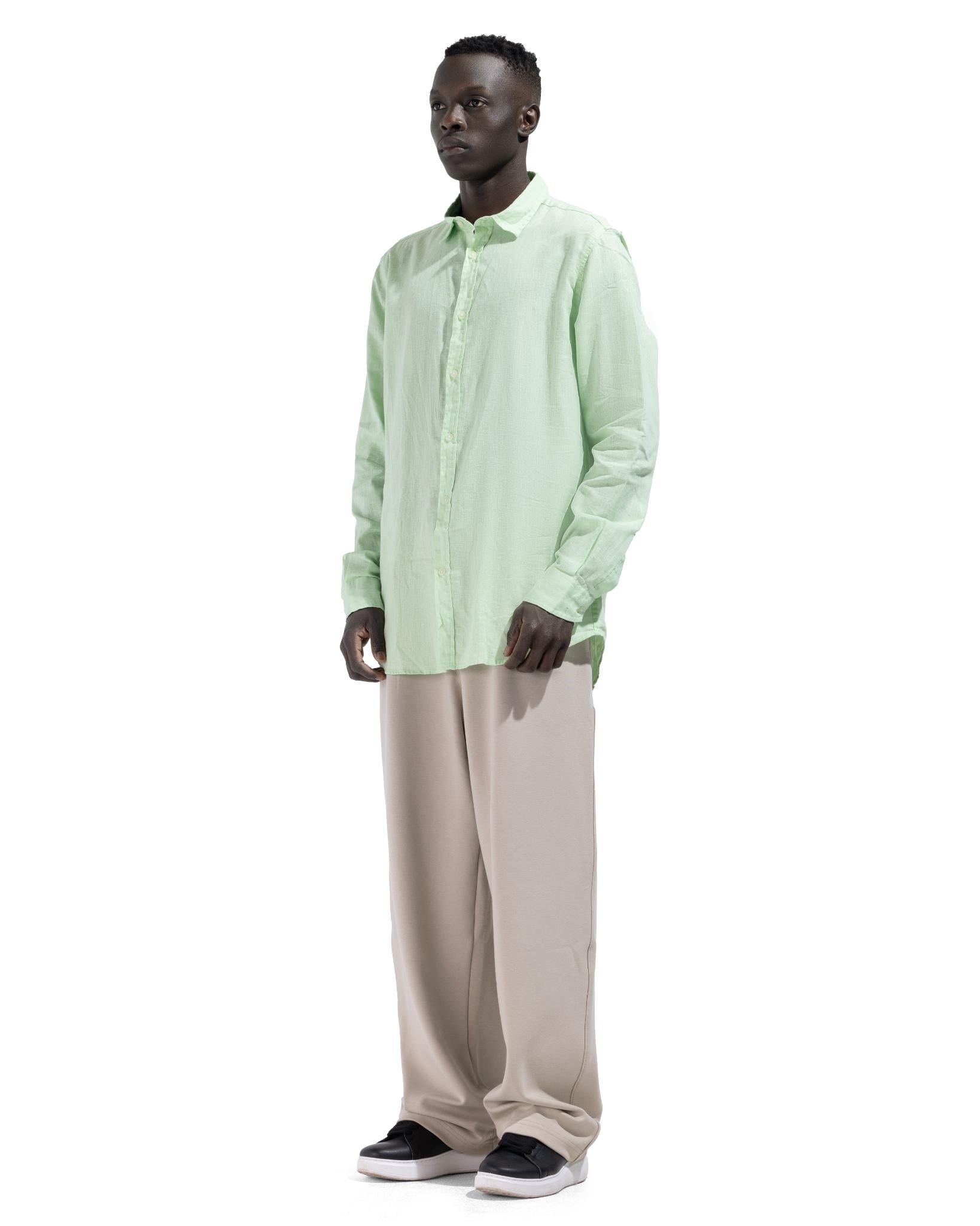 Shirt Bassic In Mint Green