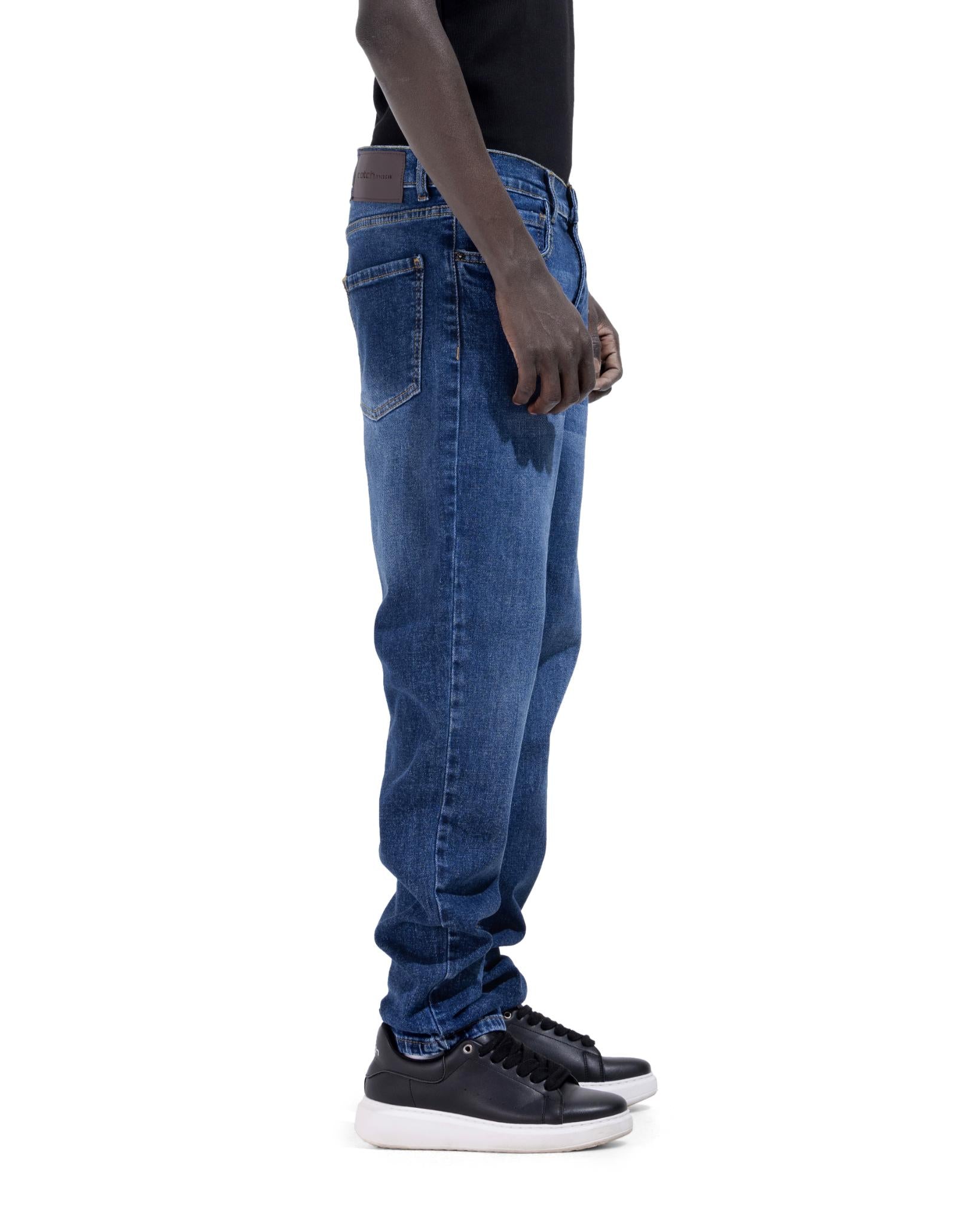 Slim Fit Jeans In Dark Blue
