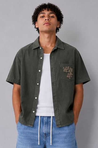 Chrome Youth Box Fit Printed Shirt