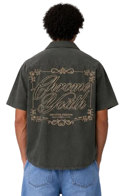 Chrome Youth Box Fit Printed Shirt