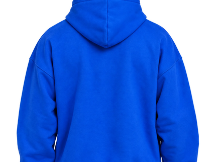 Cobalt Blue Oversized Quarter-Zip Hoodie