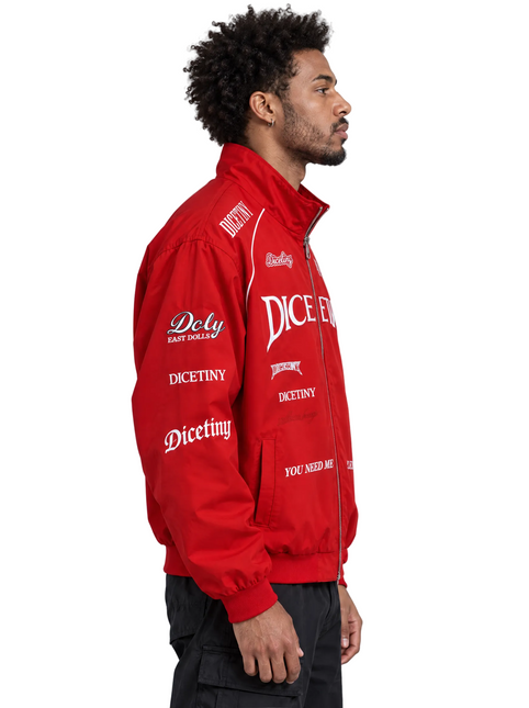 Crimson Velocity Zip Waterproof Jacket