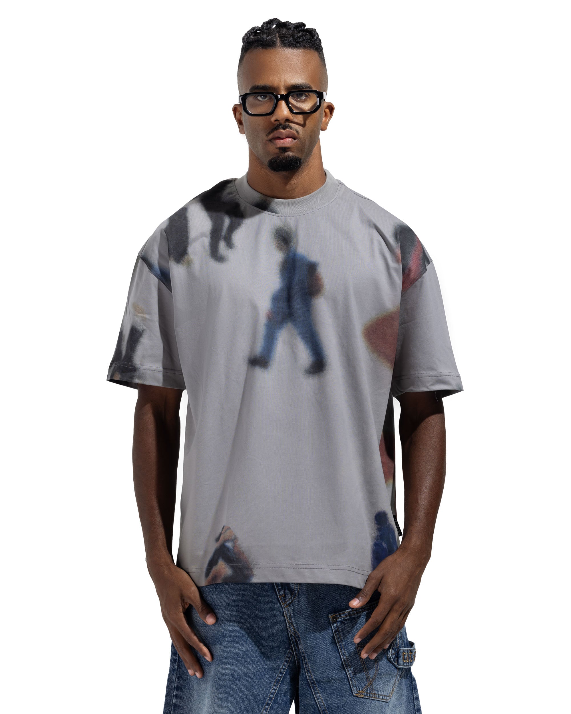 Box fit Mock Neck T-Shirt