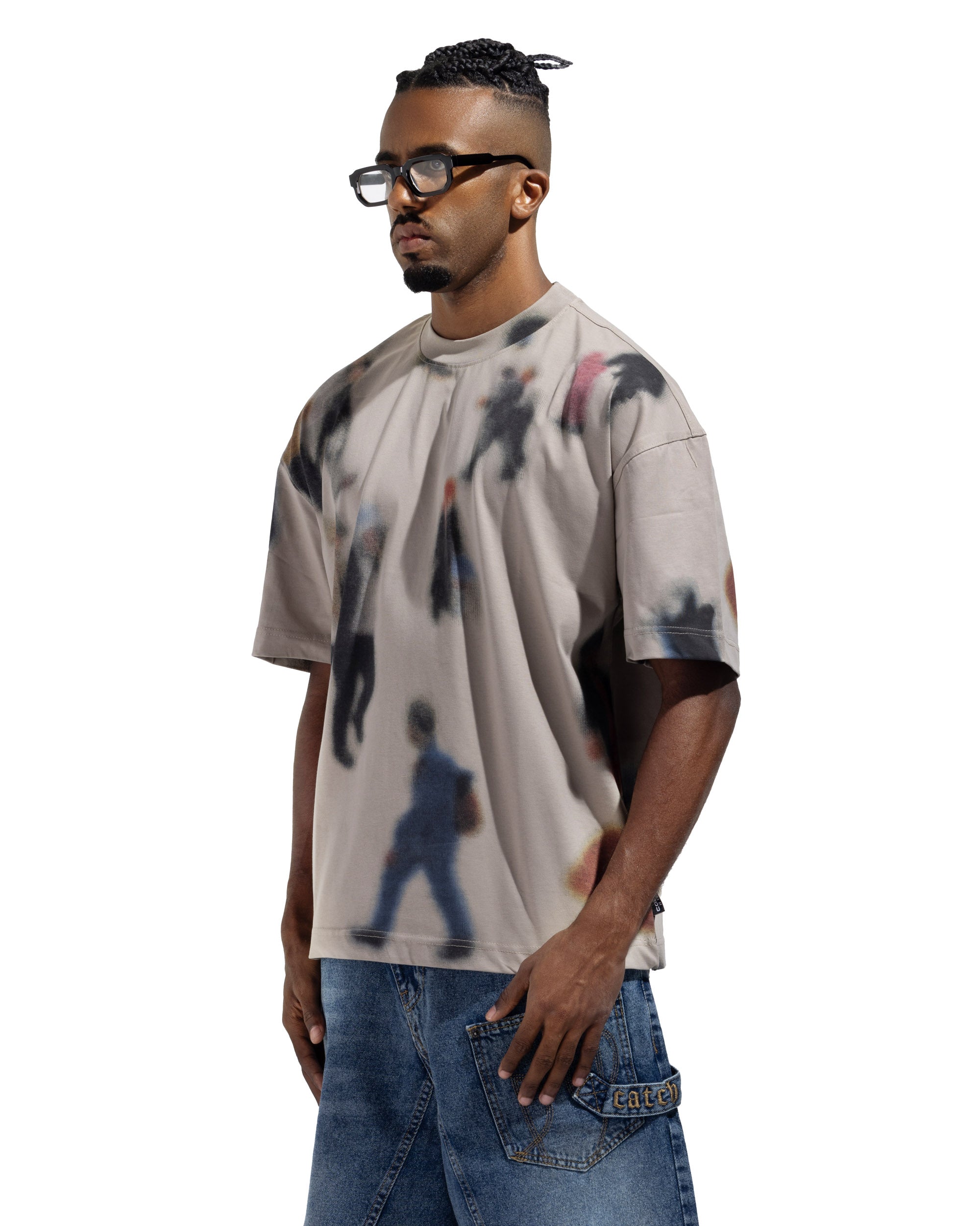 Box fit Mock Neck T-Shirt