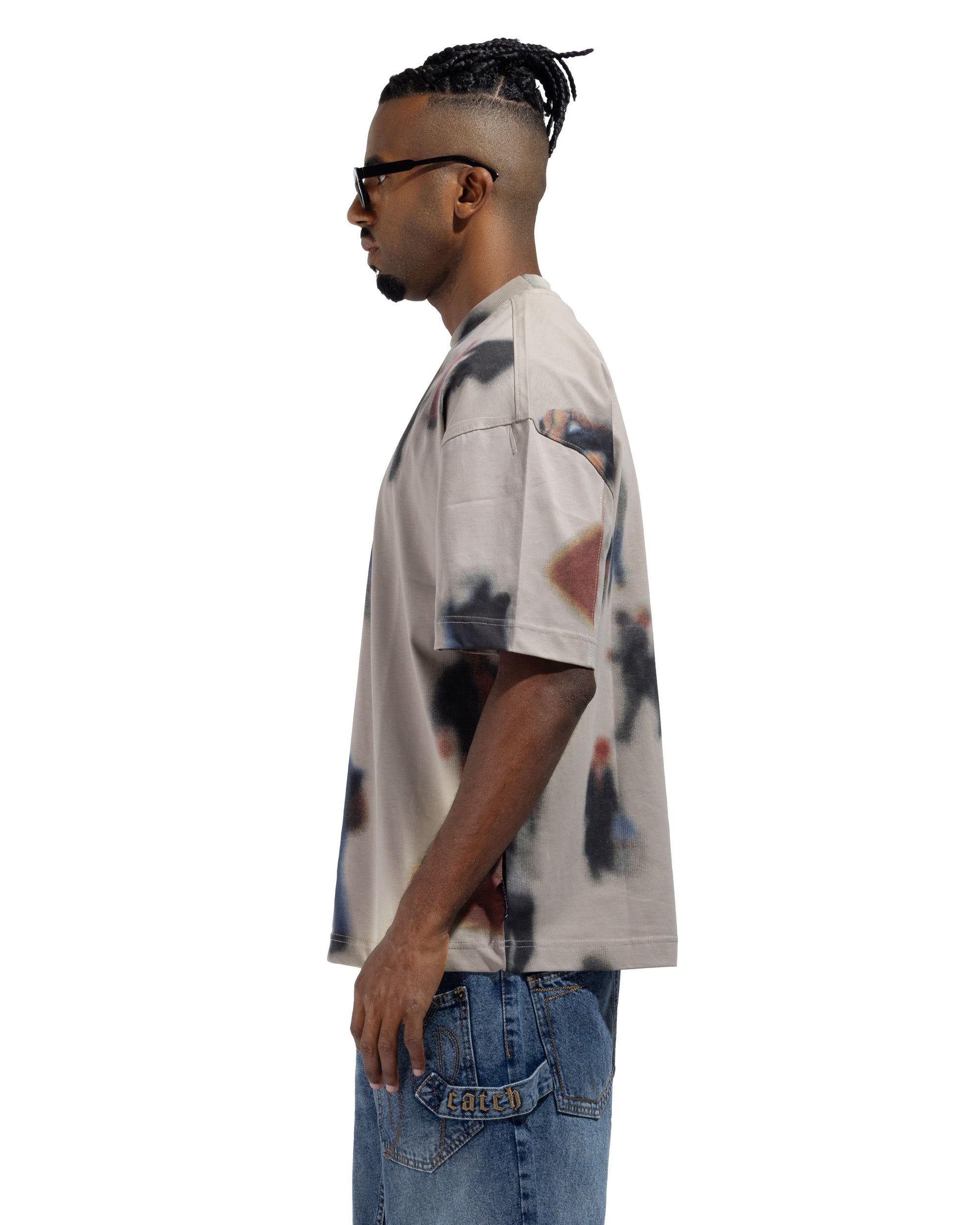 Box fit Mock Neck T-Shirt