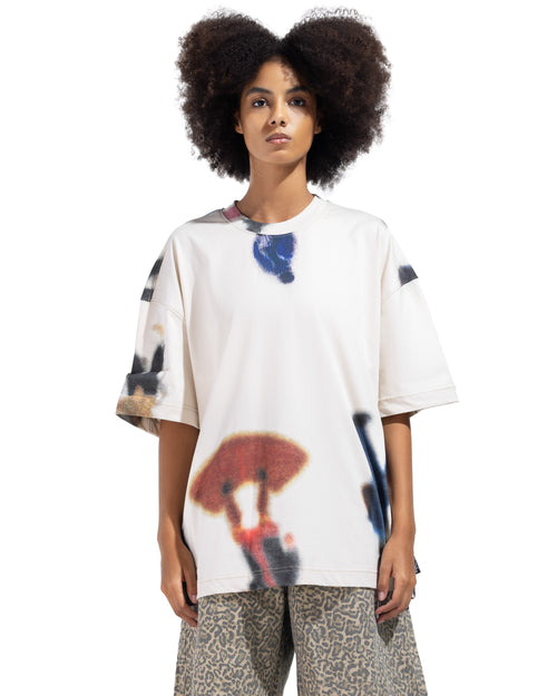Box fit Mock Neck T-Shirt