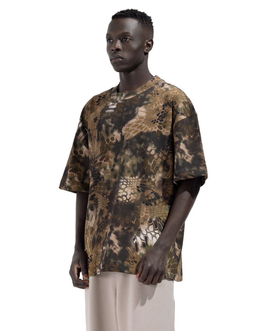 Box Fit Desert Pattern T-Shirt