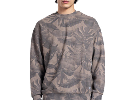CATCH Black Botanical Jacquard Sweatshirt