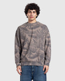 Brown Patterned Crewneck