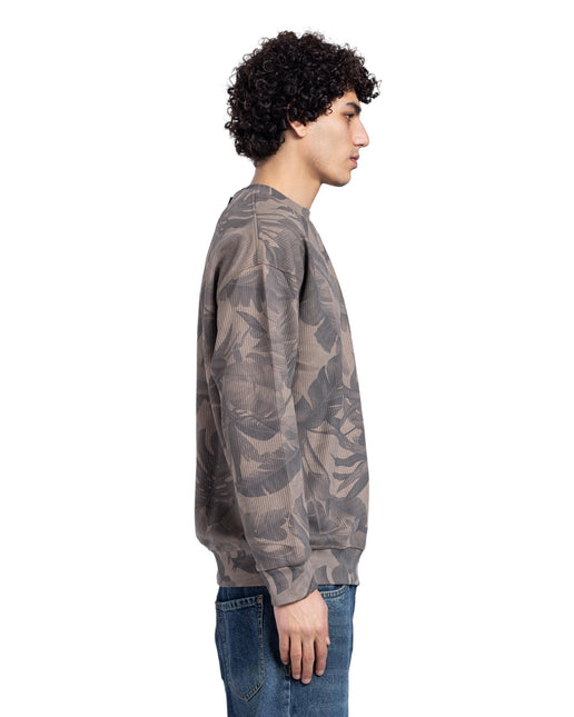 CATCH Black Botanical Jacquard Sweatshirt