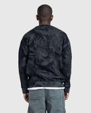 Dark Leaf Print Sweatshirt