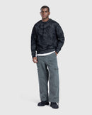 Dark Leaf Print Sweatshirt