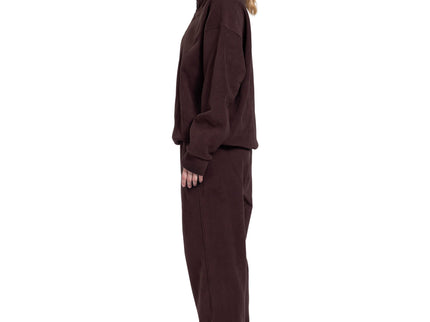 CATCH Brown Half-Zip Sweat Set