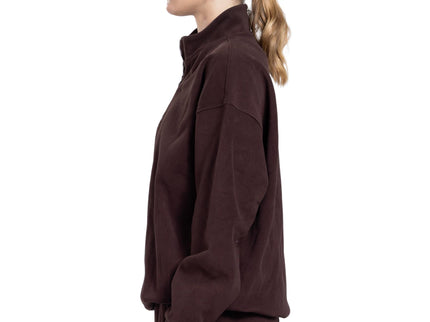 CATCH Brown Half-Zip Sweat Set