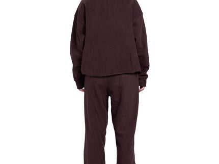 CATCH Brown Half-Zip Sweat Set