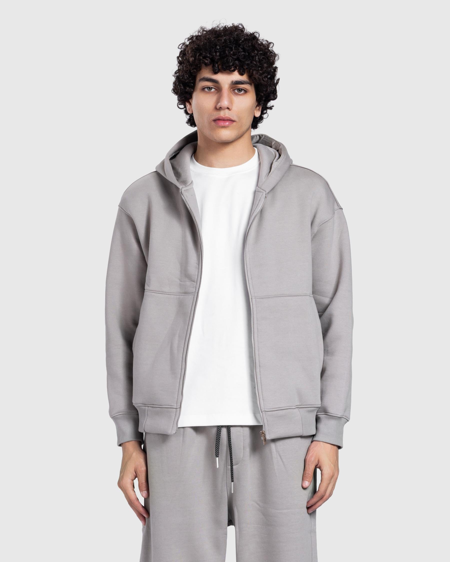 Grey Hooded Tracksuit