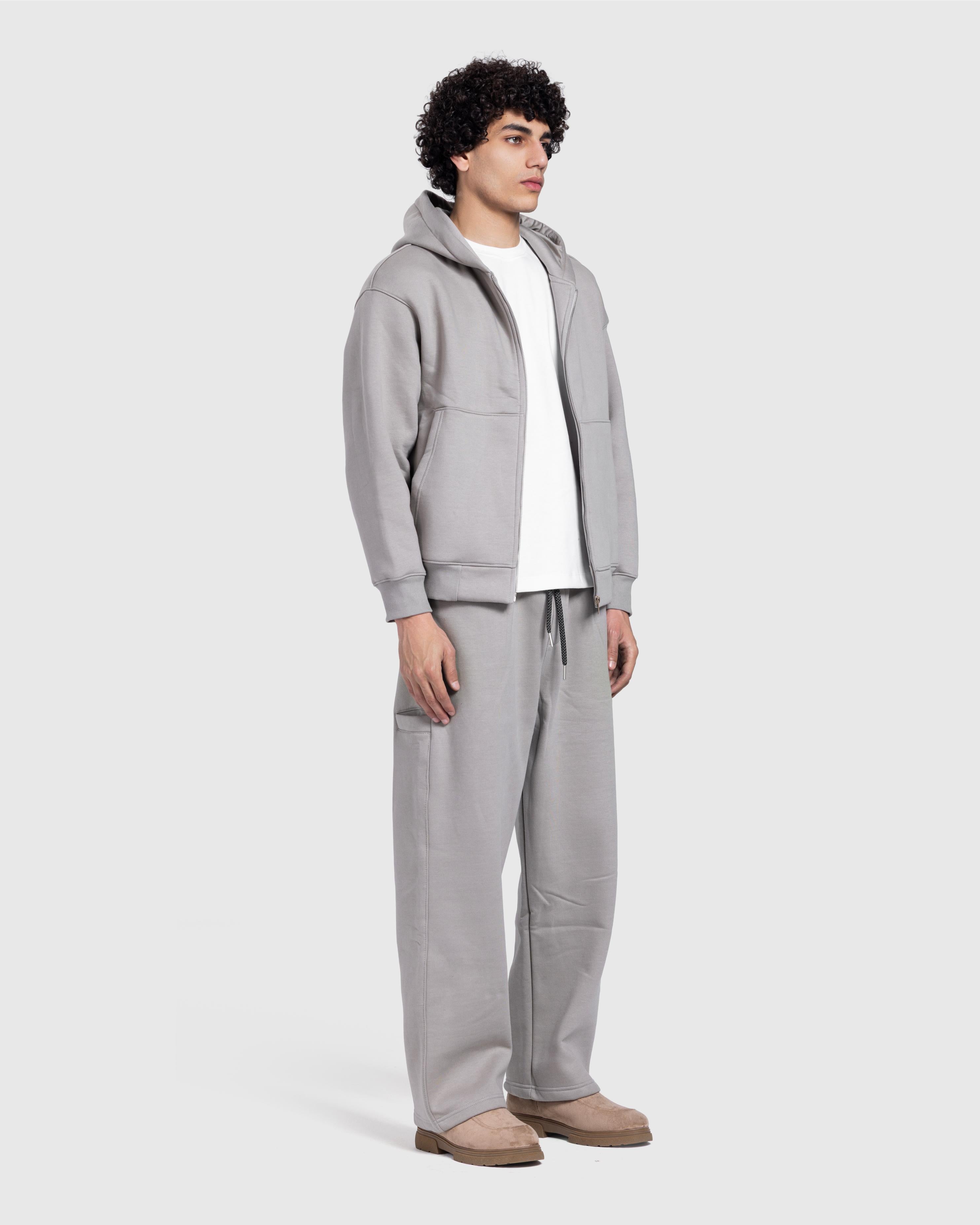 Grey Hooded Tracksuit