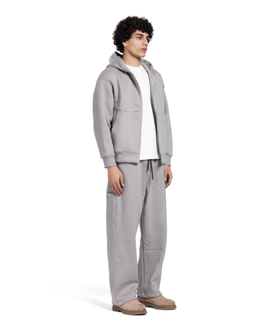 CATCH Light Grey Zip-Up Hoodie Set