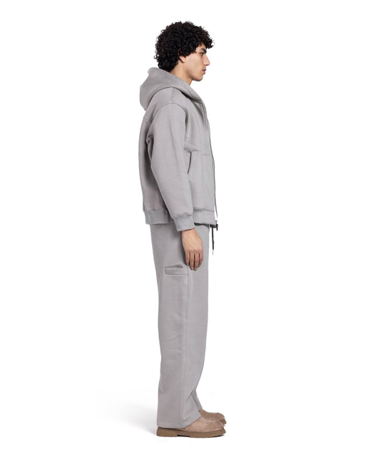 CATCH Light Grey Zip-Up Hoodie Set