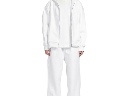 CATCH White Zip-Up Hoodie Set