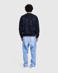 Dark mauve Patterned Crewneck