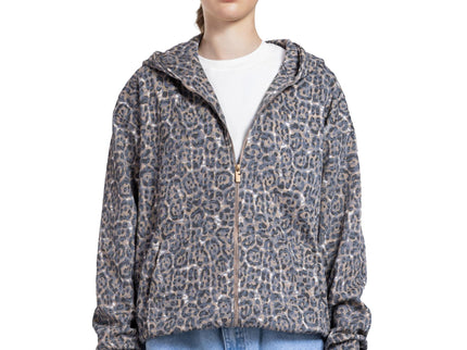 Abstract Pattern Zip-Up Hoodie