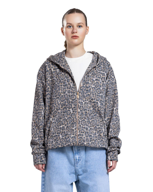 Abstract Pattern Zip-Up Hoodie