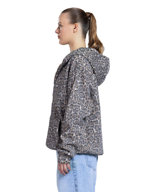 Abstract Pattern Zip-Up Hoodie