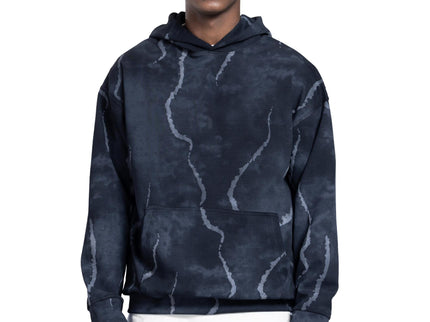 Marble Print Oversized Hoodie