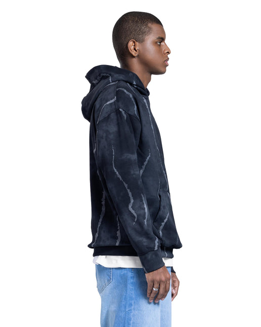 Marble Print Oversized Hoodie