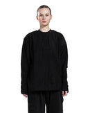 Black Patterned Crewneck sweatshirt