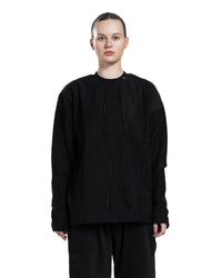 Black Patterned Crewneck sweatshirt