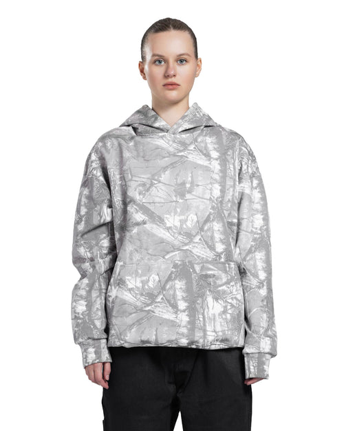 Beige patterned Hoodie