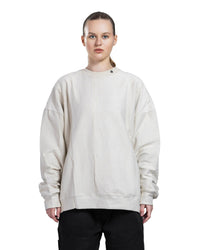 Beige Patterned Crewneck sweatshirt