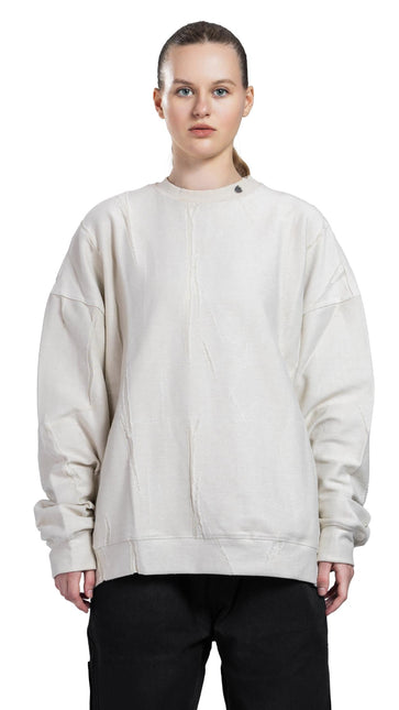 CATCH White “Flow Beauty” Graphic Sweatshirt