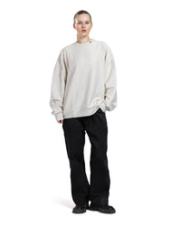 Beige Patterned Crewneck sweatshirt