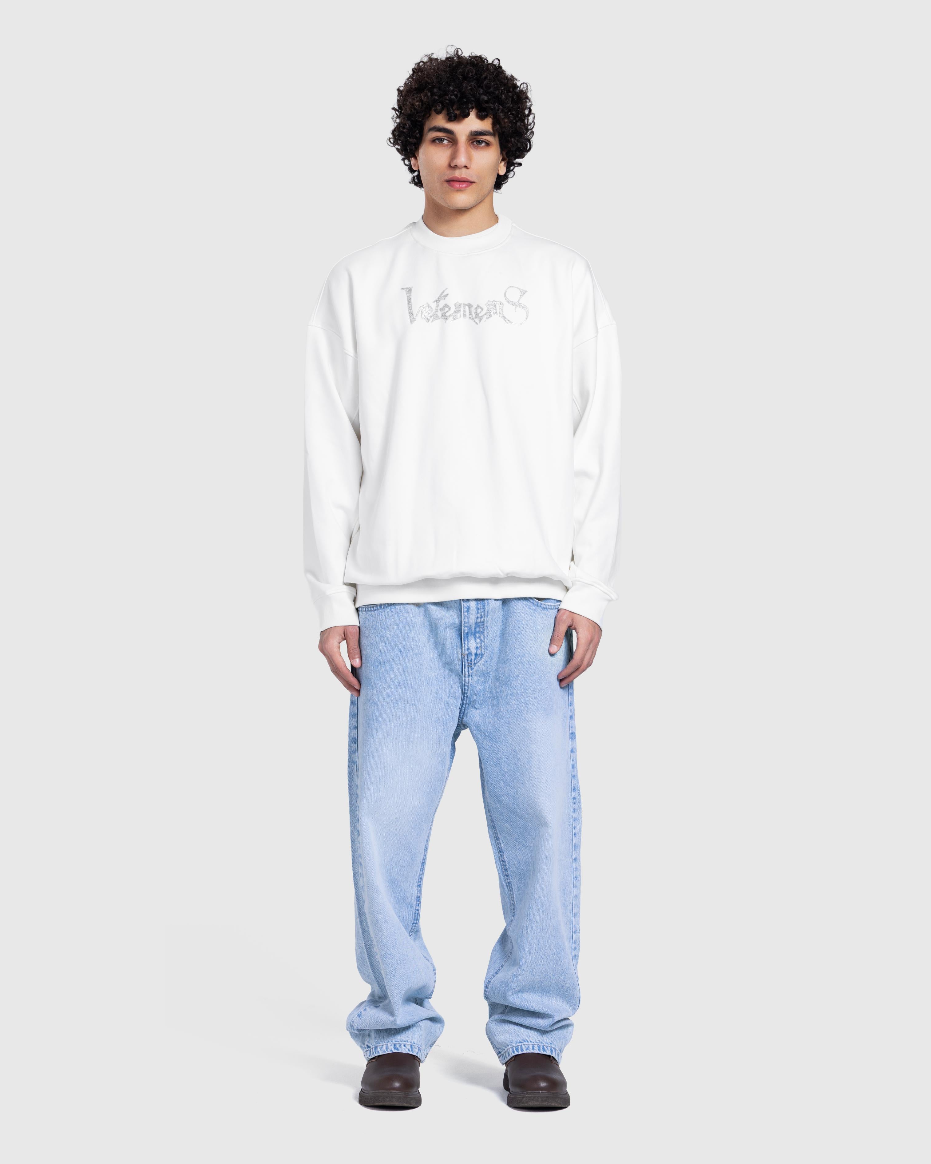 Printed Basic sweatshirt in White