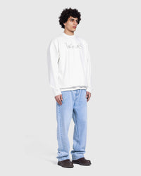 Printed Basic sweatshirt in White