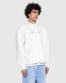 Printed Basic sweatshirt in White
